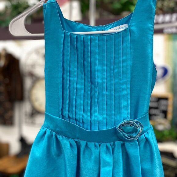 Calir's Rose Girls 7 Teal Fancy Dress - Picture 2 of 6